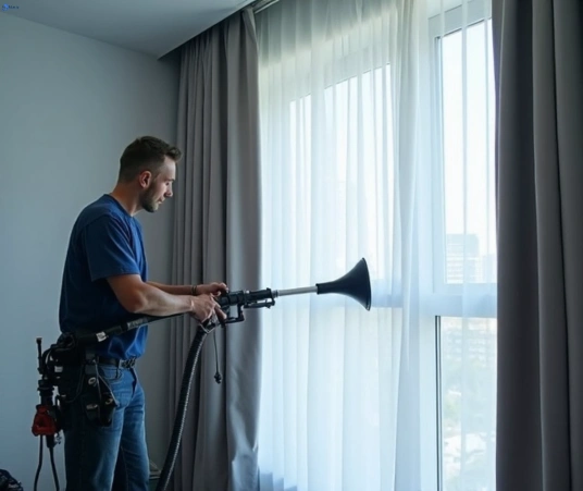 Professional curtain stain removal process equipment Matty Curtain Cleaning padstow-nsw