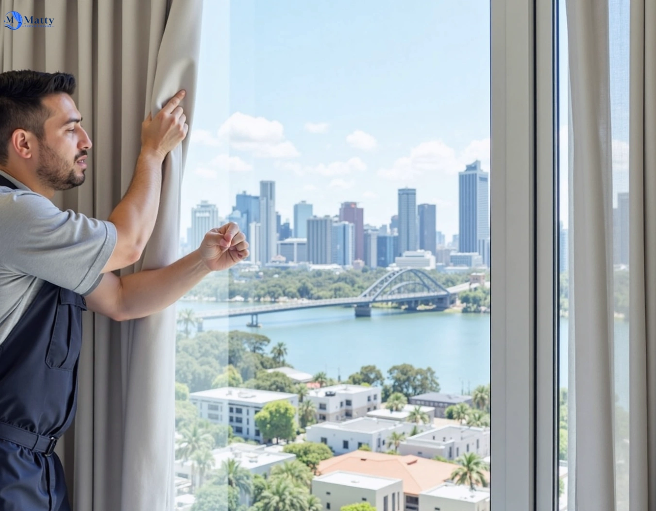 Professional curtain steam cleaning service padstow-nsw QLD by Matty Curtain Cleaning